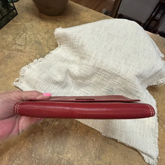 Vintage Fossil Red Leather Travel Jewelry Organizer - Picture 6 of 12